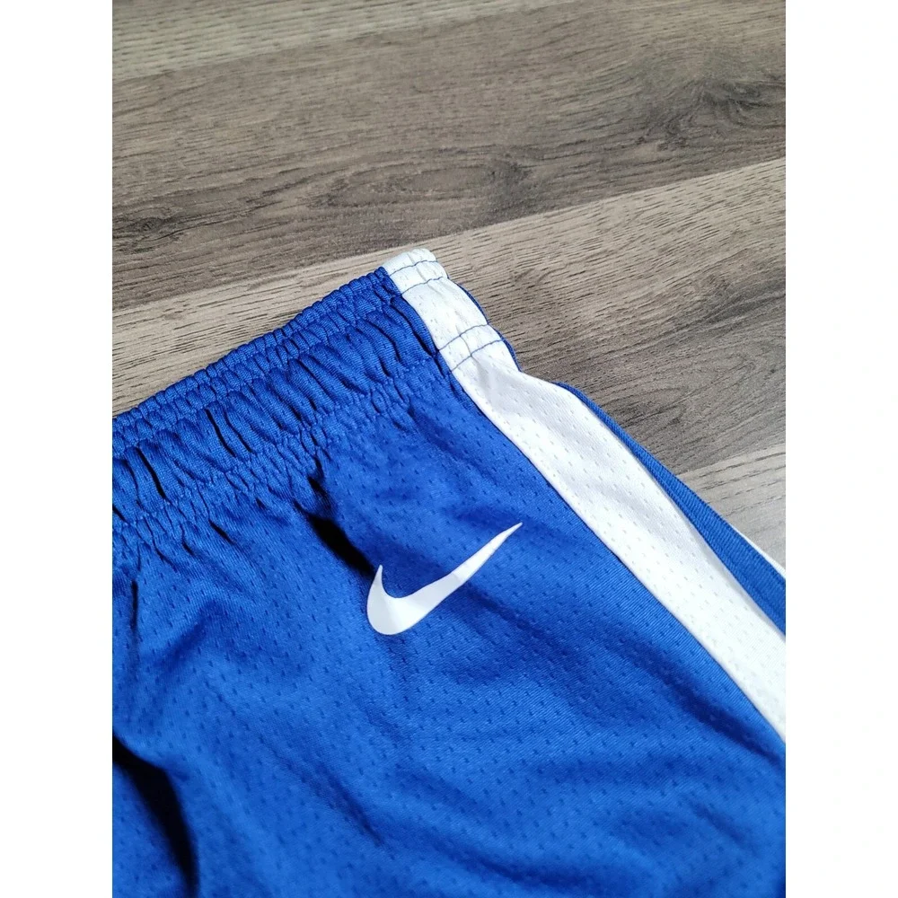 NBA Authentic Nike Golden State Warriors Blue On Court Basketball Shorts Boys XL
